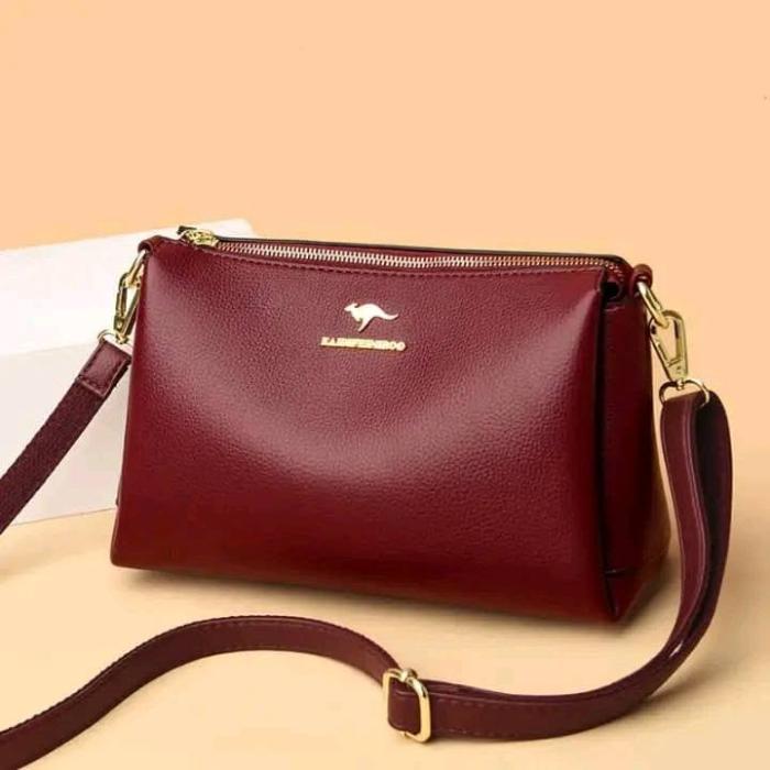 KAIDIFEINIROO Kangaroo Brand Women's Leather Shoulder Bag